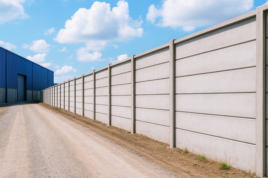 Bardas prefabricadas en proyectos industriales: usos, beneficios y diseño