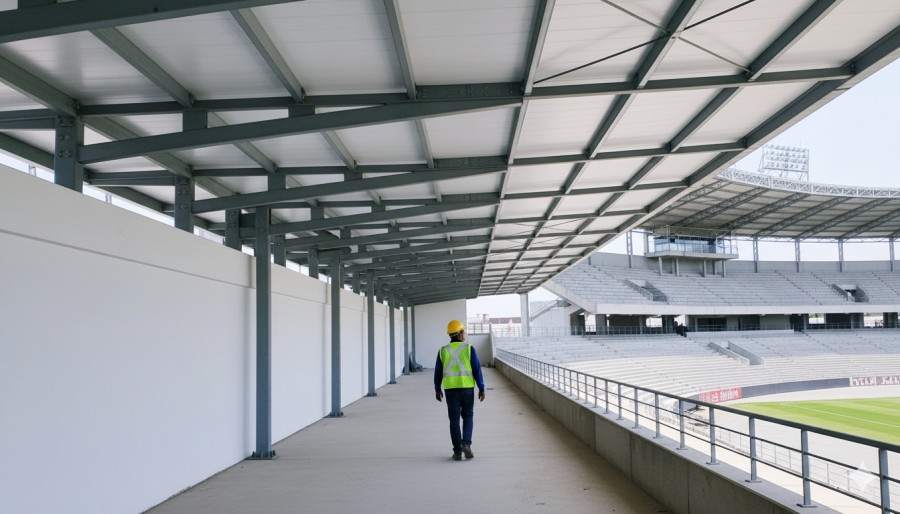 Ventajas, usos y claves de las techumbres prefabricadas para estadios